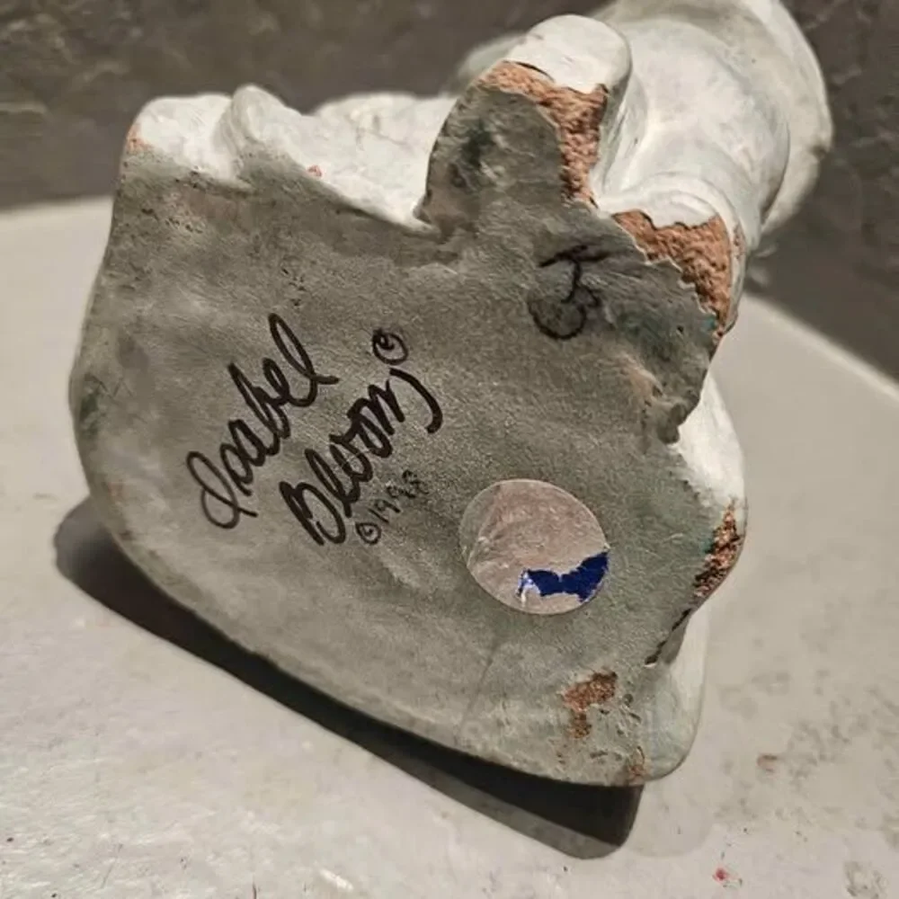 Isabel Bloom 'Comfort' Signed Mother and Child Kneeling Sculpture